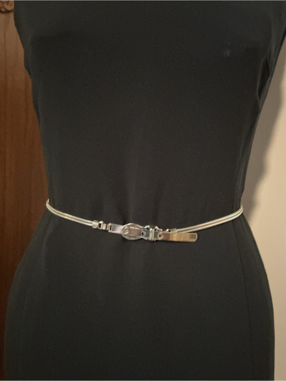 Vintage Silver Snake Chain Belt with Buckle - Picture 8 of 12